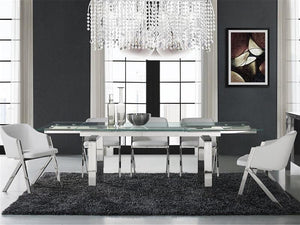 Claudia Extendable Dining Table - Euro Living Furniture