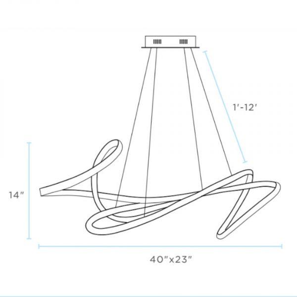 Artizo LED Chandelier - Euro Living Furniture