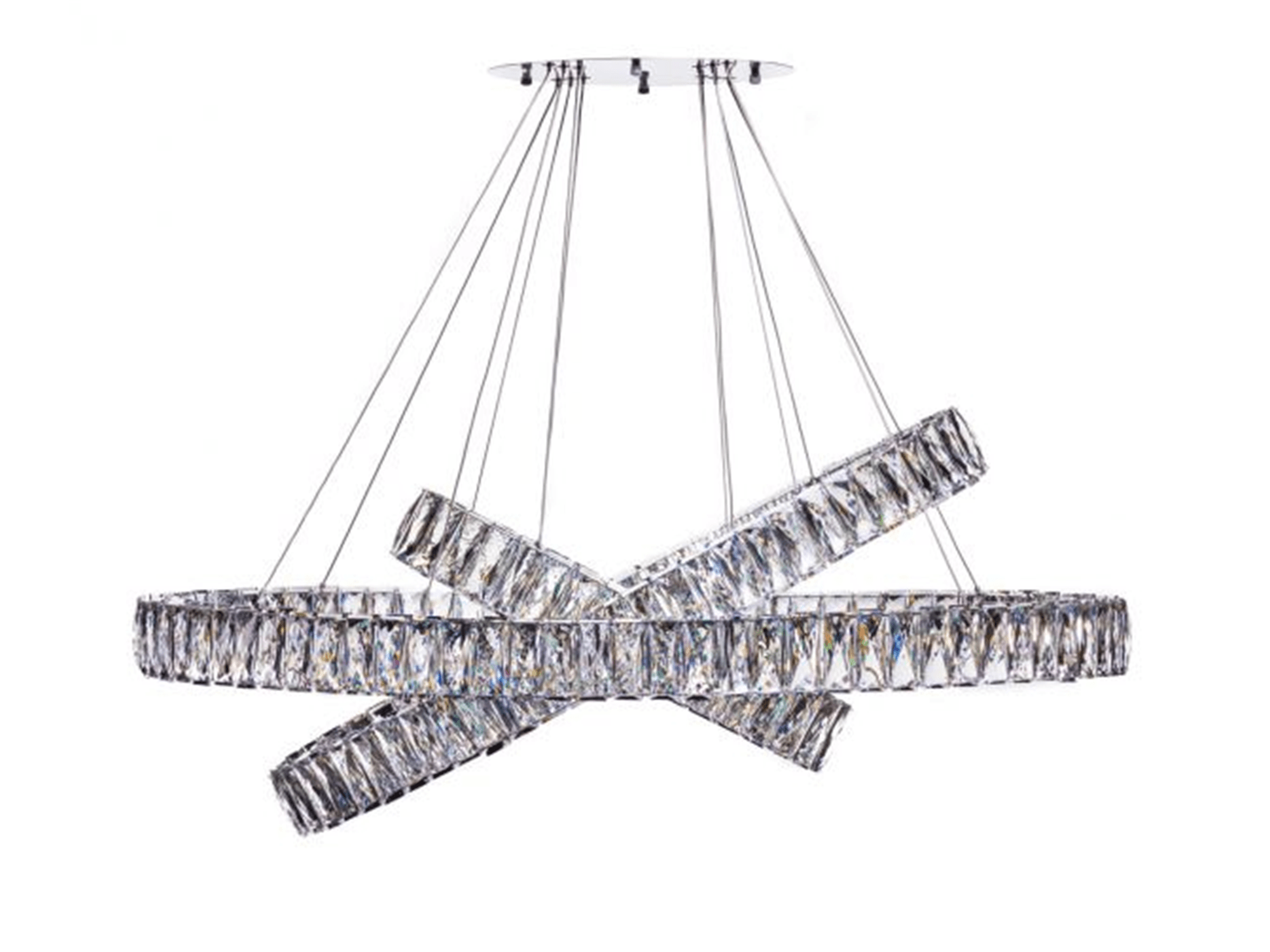 Elena LED Chandelier // 3 Ovals - Euro Living Furniture