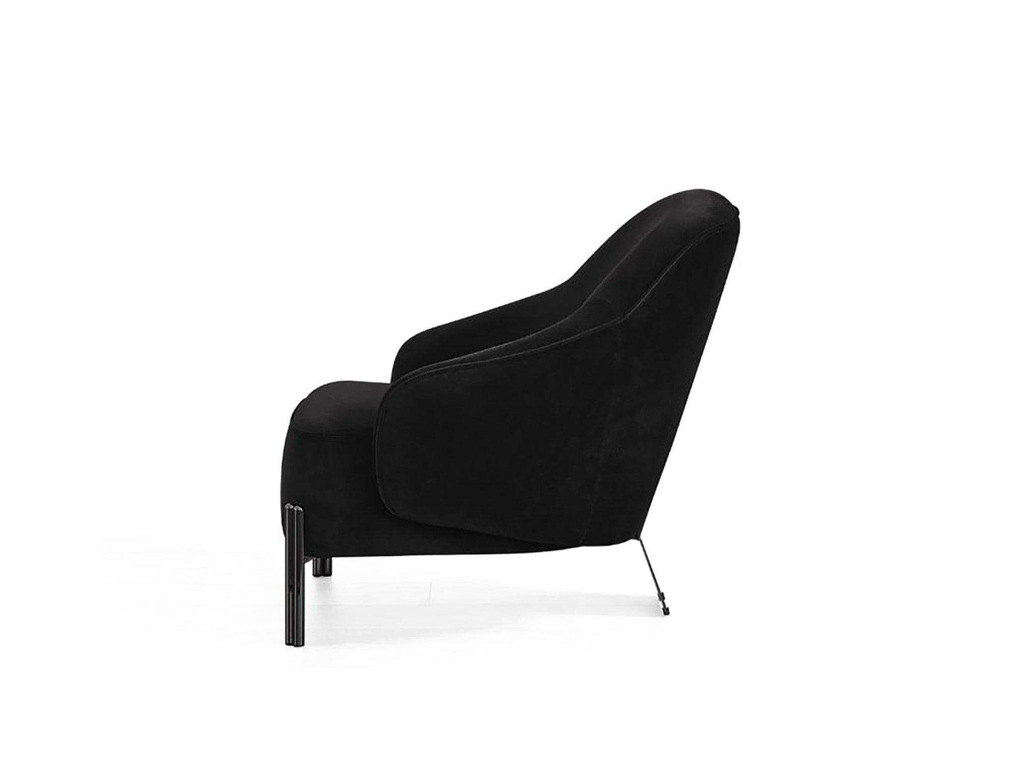 Salena Accent Armchair Black - Euro Living Furniture