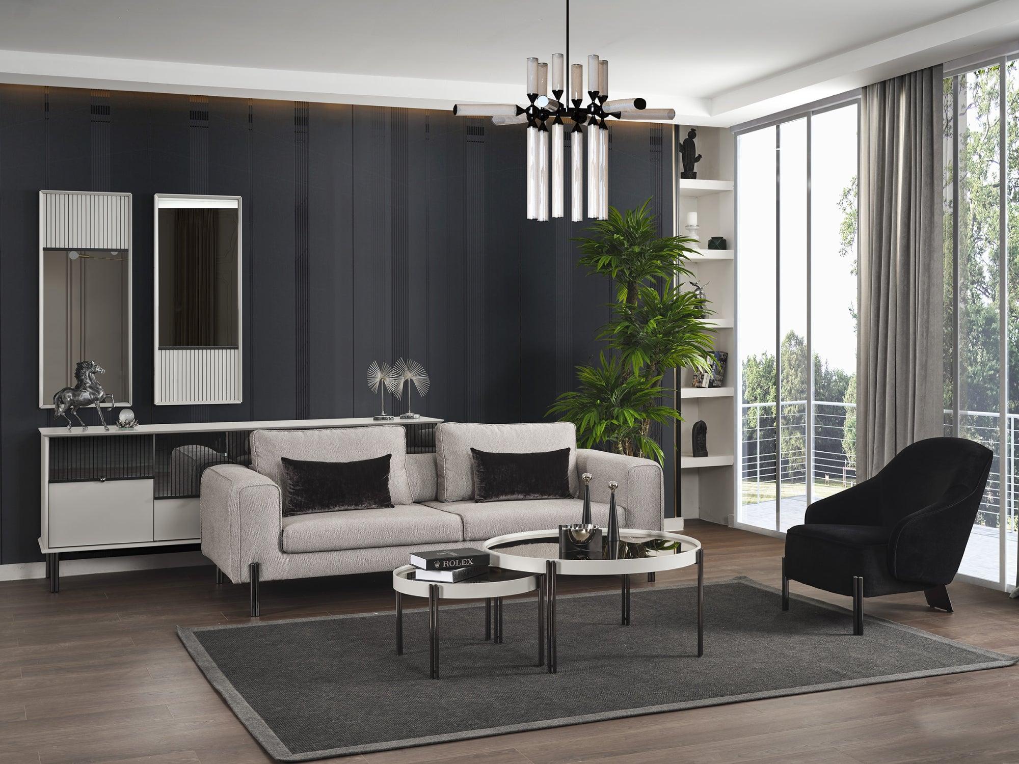 Salena Accent Armchair Black - Euro Living Furniture