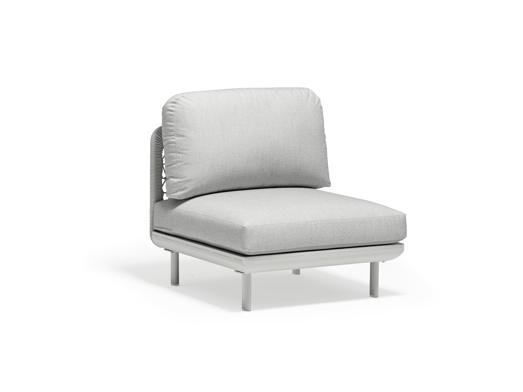 Amberly Armless Chair in Light Grey - Euro Living Furniture