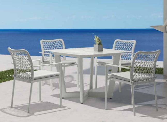 Amberly Dining Chair in Light Grey - Euro Living Furniture