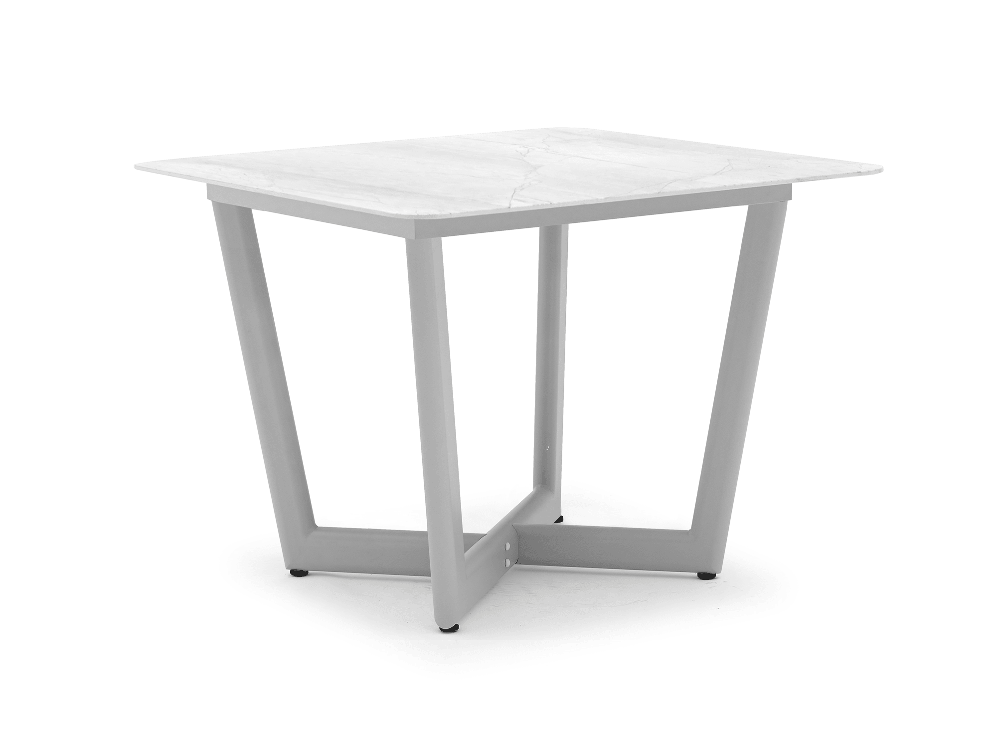 Amberly Dining Table in Light Grey - Euro Living Furniture