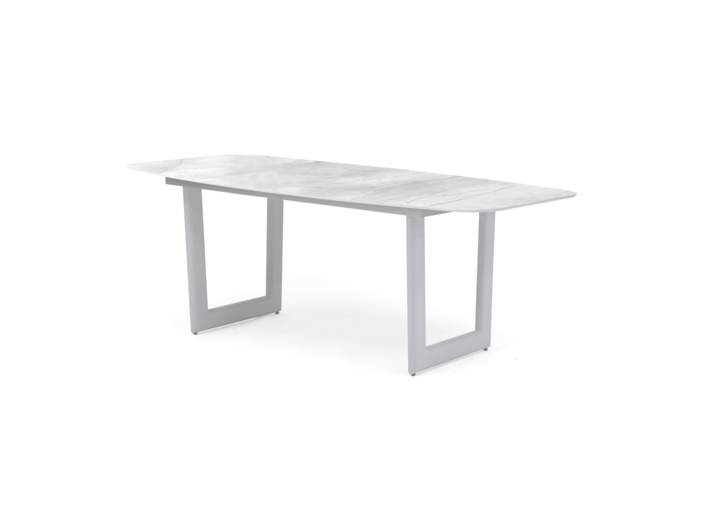 Amberly Dining Table in Light Grey - Euro Living Furniture