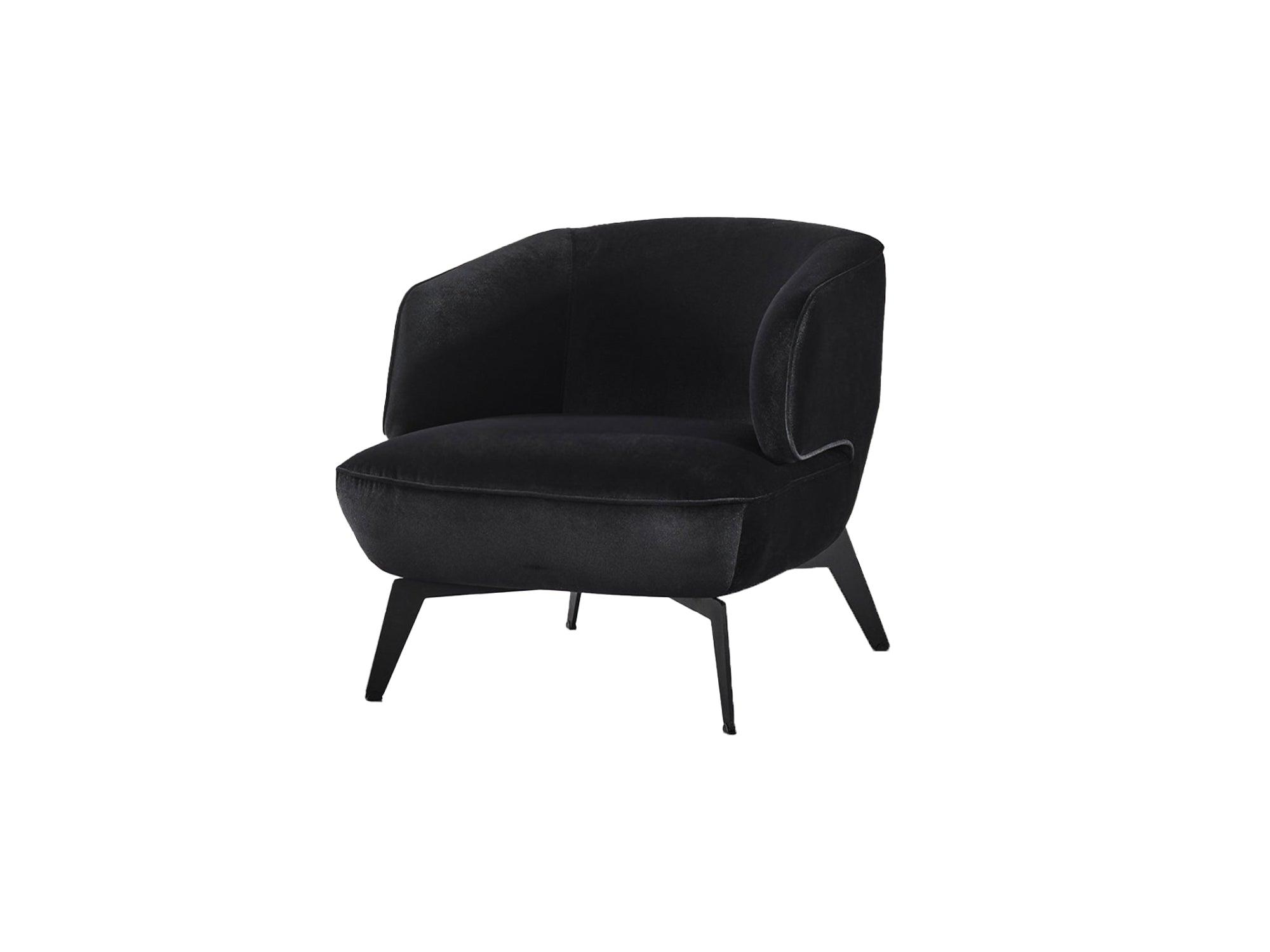 Emmet Accent Chair Black - Euro Living Furniture