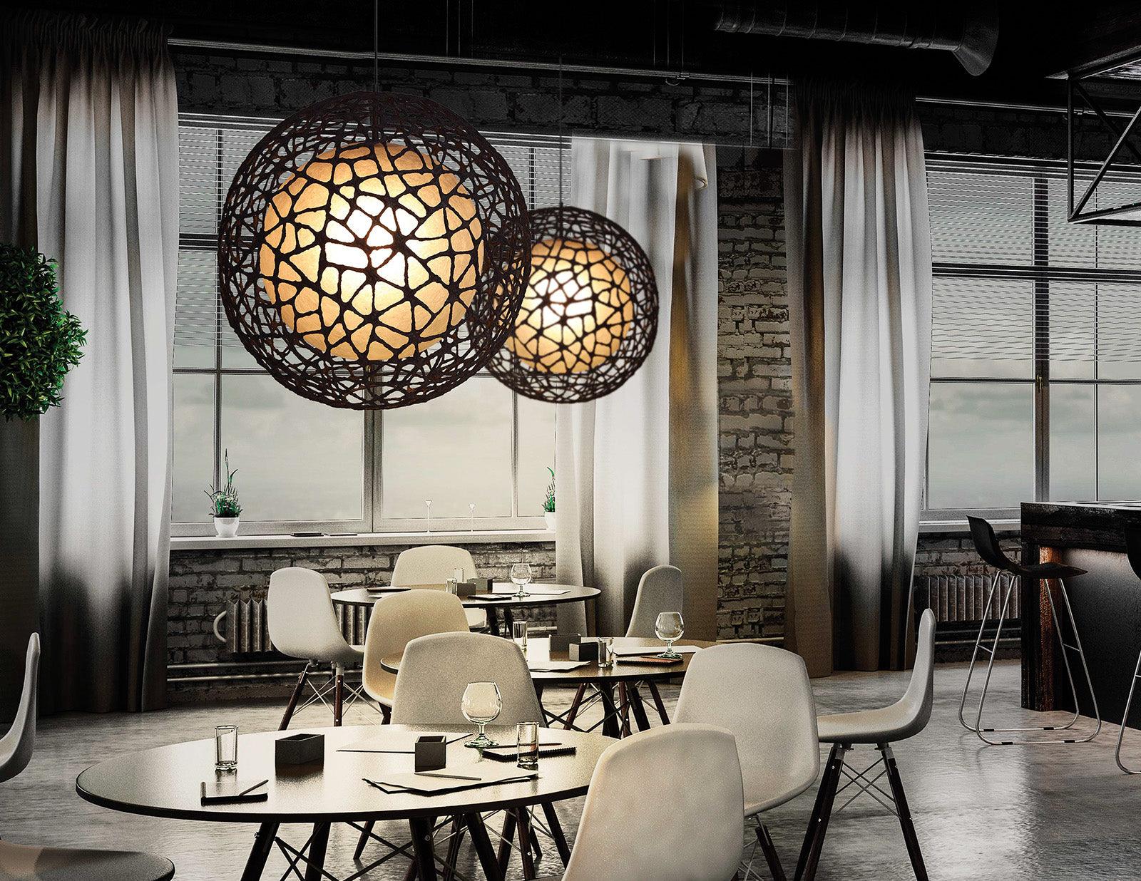 C U C ME HANGING LAMP (ROUND LARGE) - Euro Living Furniture