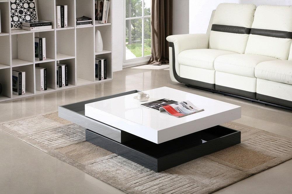 Ari Coffee table - Modern Rotary Design 3 Levels - Euro Living Furniture