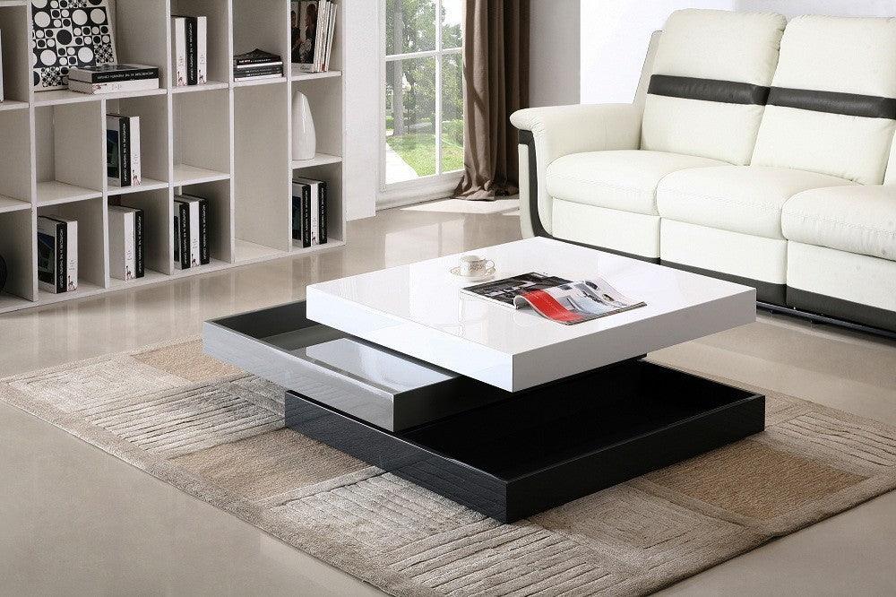 Ari Coffee table - Modern Rotary Design 3 Levels - Euro Living Furniture