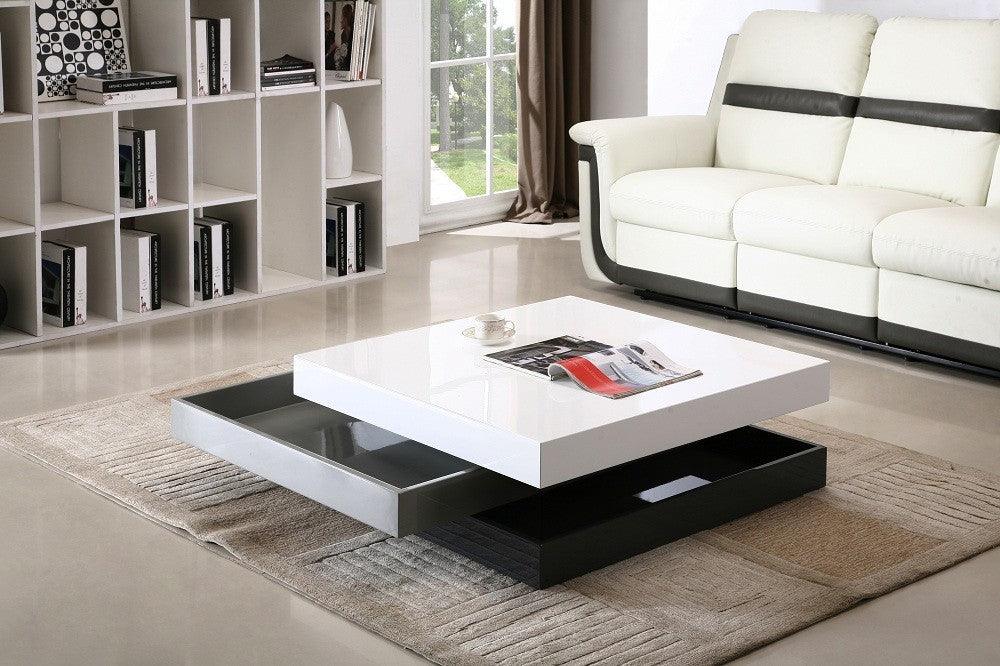 Ari Coffee table - Modern Rotary Design 3 Levels - Euro Living Furniture
