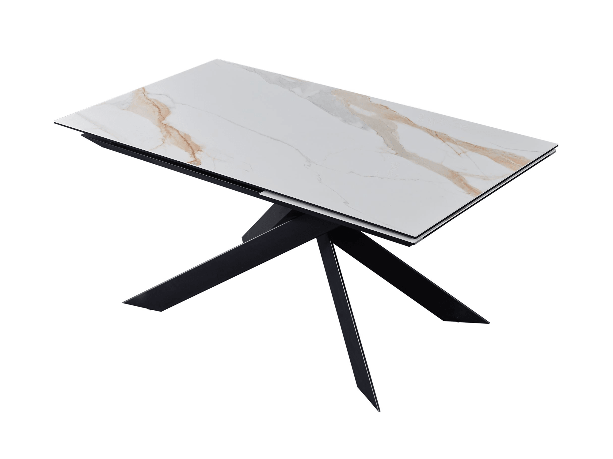 Platinum Extension Dining Table - Euro Living Furniture