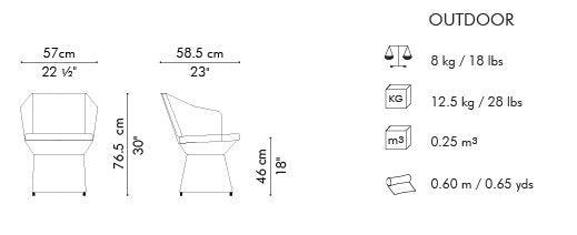 CALYX ARMCHAIR - Euro Living Furniture