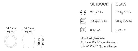 CALYX END TABLE - Euro Living Furniture