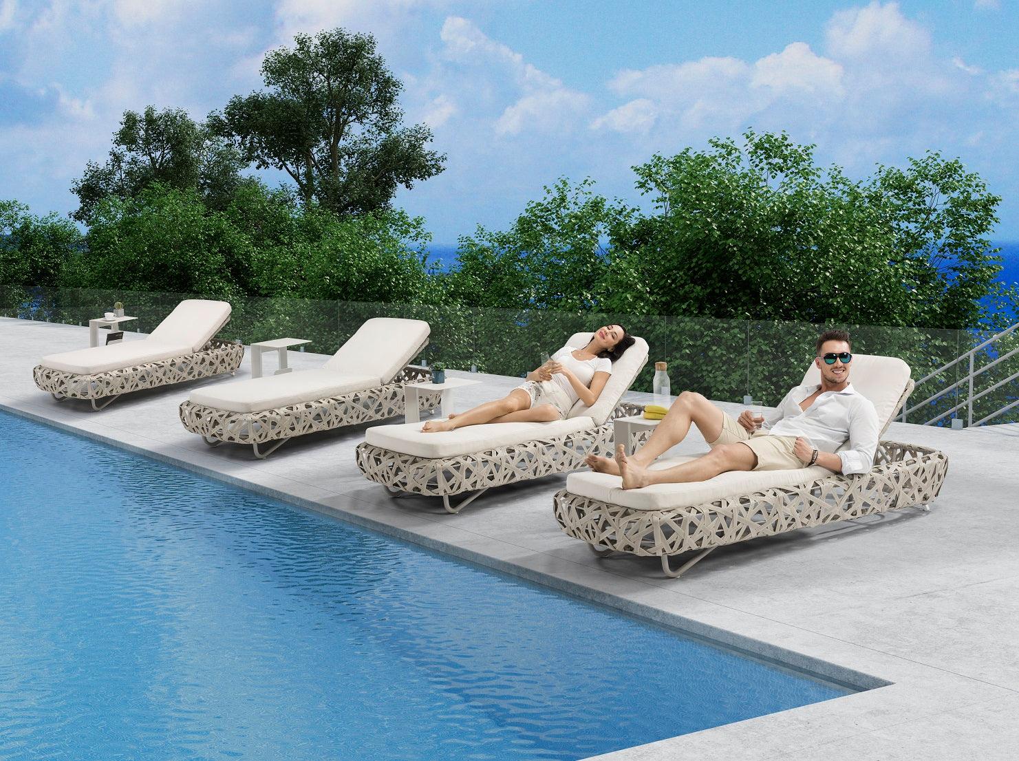 Gideon Single Chaise Lounge - Euro Living Furniture