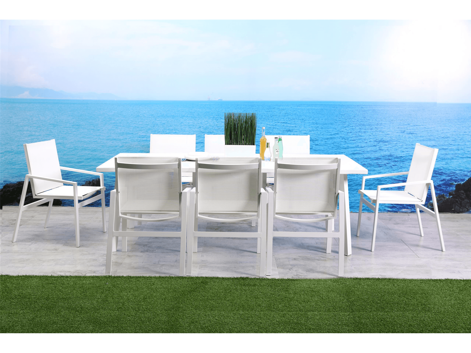 Quickley Outdoor Dining Table - Euro Living Furniture