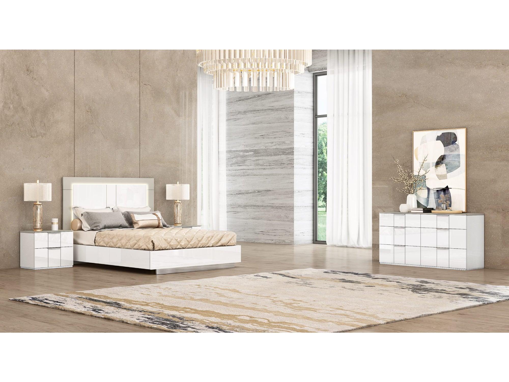 Daisy Bed Queen White - Euro Living Furniture