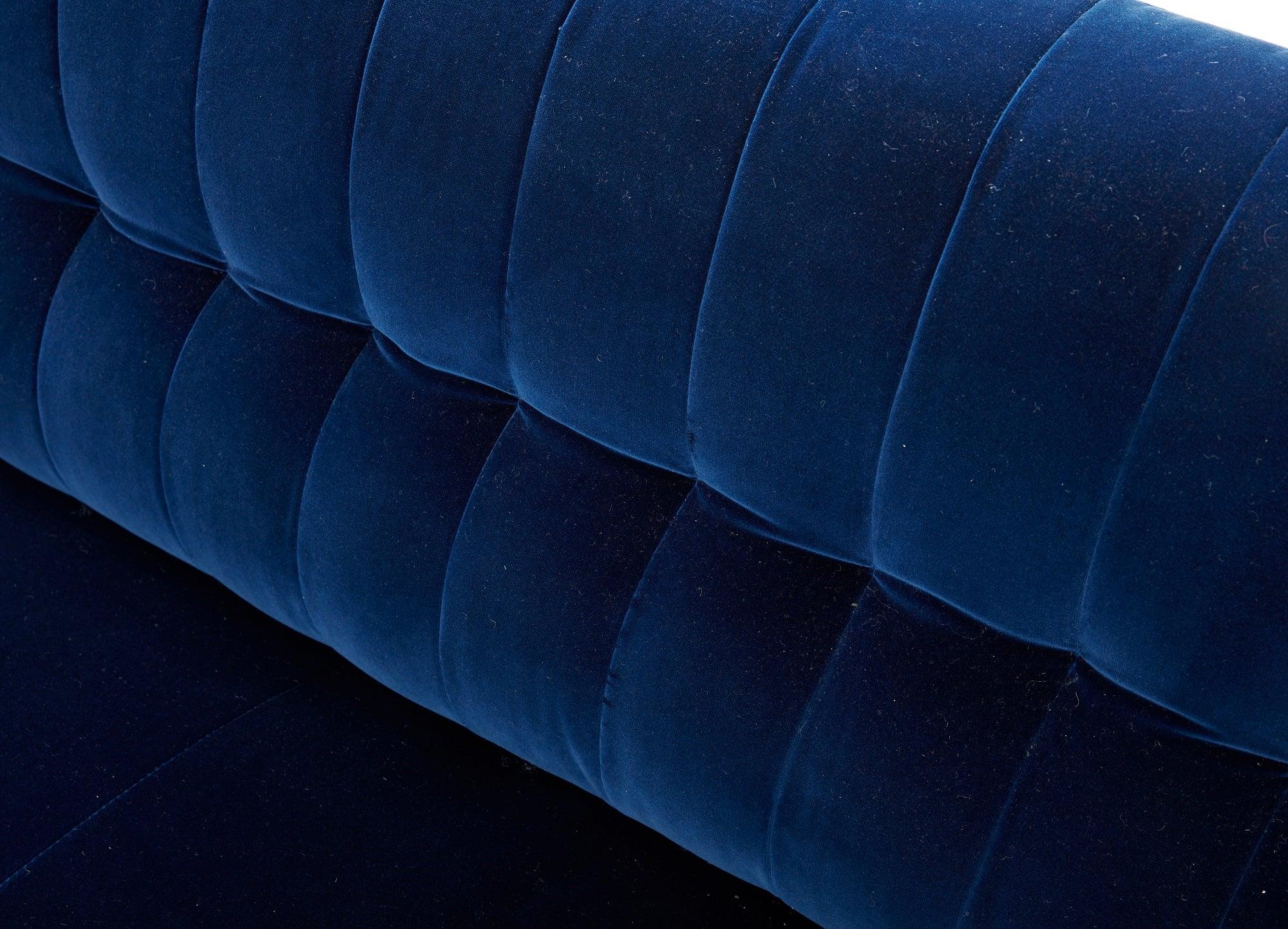 Deacon Blue Fabric Sofa Set - Euro Living Furniture