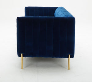 Deacon Blue Fabric Sofa Set - Euro Living Furniture