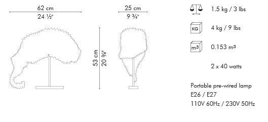 Dragon's Tail  Table Lamp - Euro Living Furniture