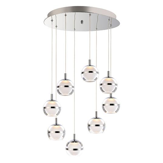 SWAN 8-LIGHT LED PENDANT - Euro Living Furniture