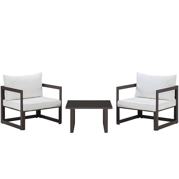 Fortune Series 3 Piece Outdoor Patio Set - Euro Living Furniture