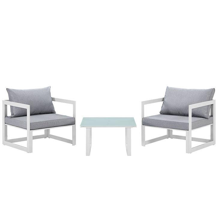Fortune Series 3 Piece Outdoor Patio Set - Euro Living Furniture