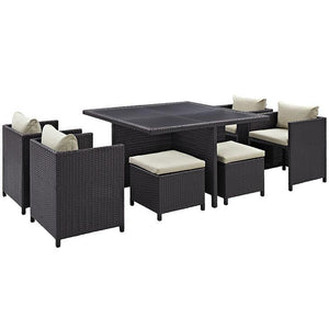 Ivy 9 Piece Outdoor Patio Dining Set - Euro Living Furniture