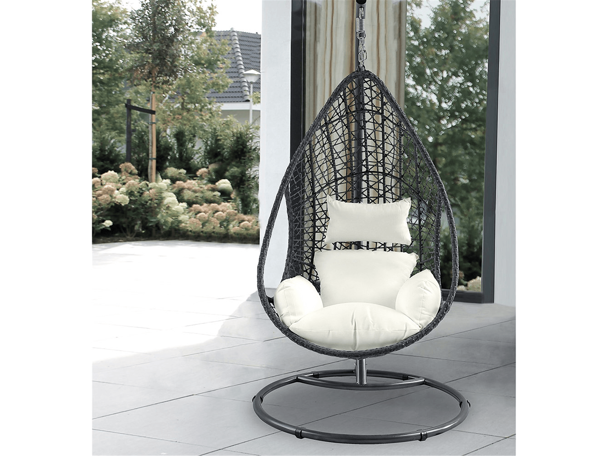 Rosamond Outdoor Egg Chair - Euro Living Furniture