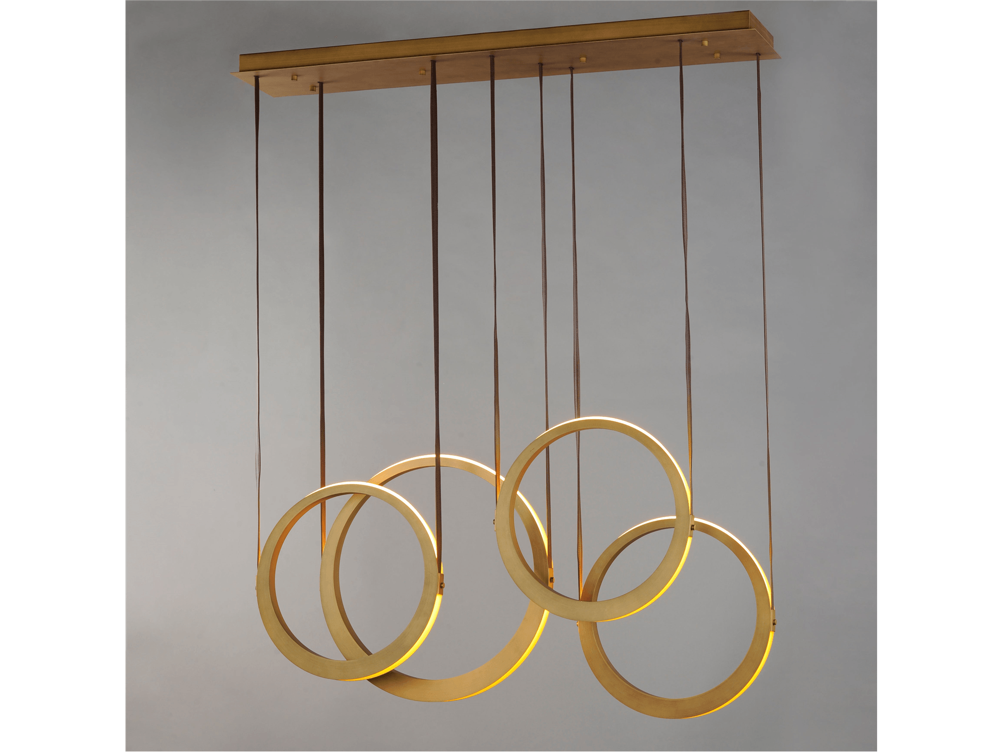 Liema 4 Ring LED Chandelier - Euro Living Furniture