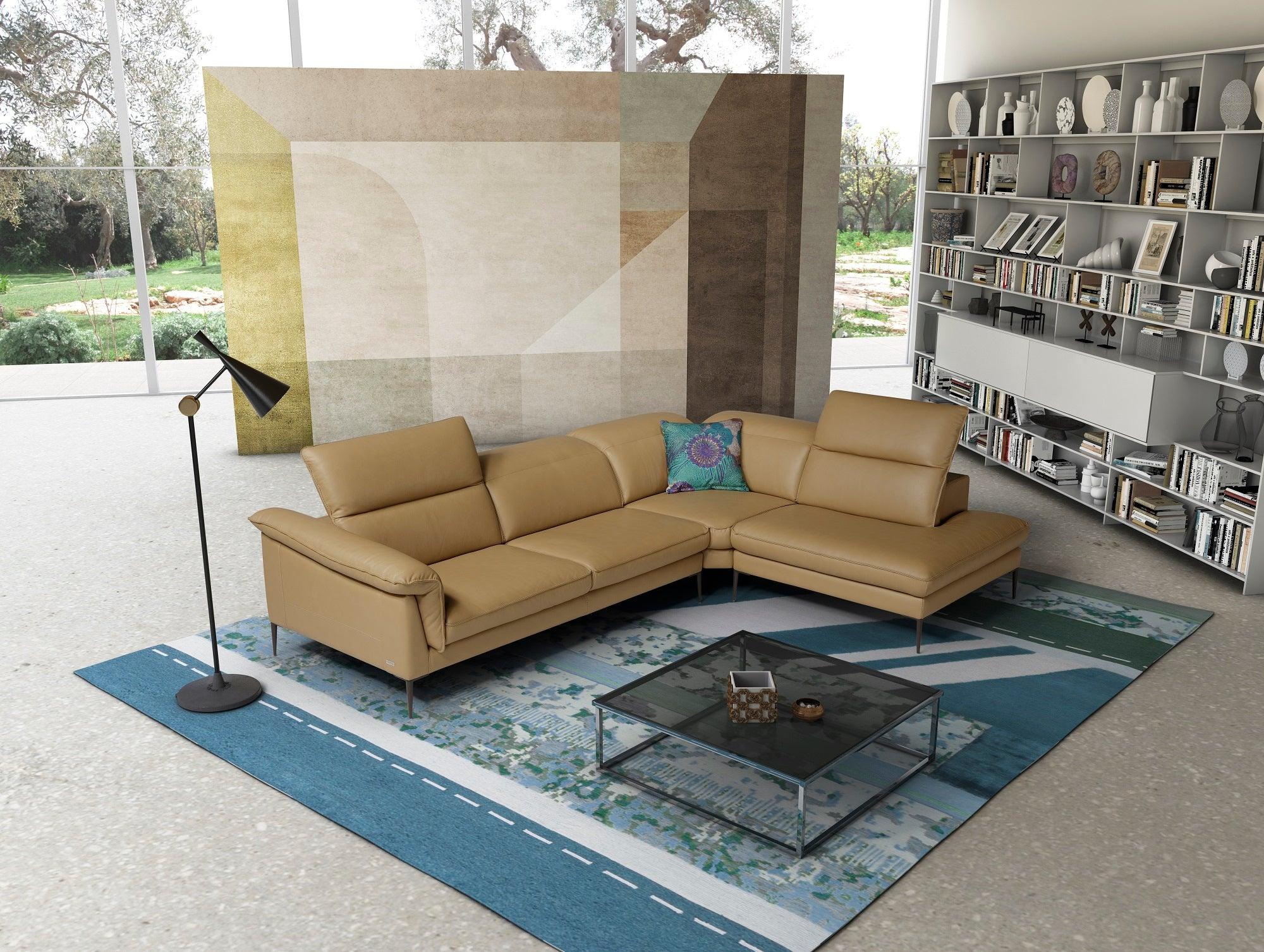 Eder Leather Sectional - Euro Living Furniture