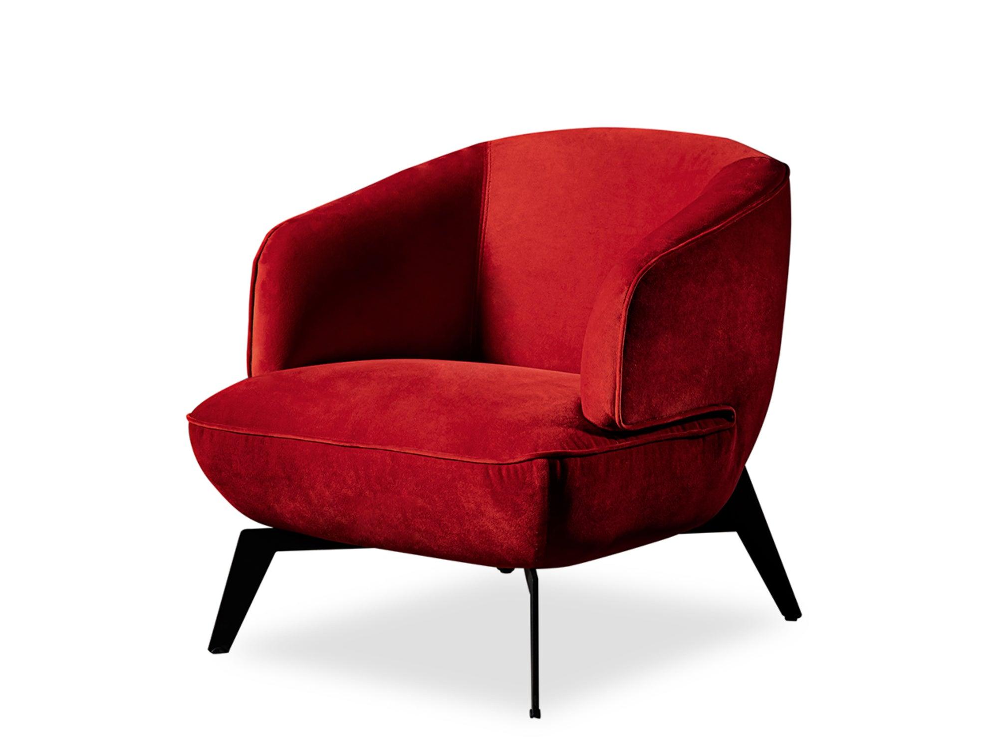 Vejhus gå på pension Bitterhed Mersin Accent Chair Red - Euro Living Furniture
