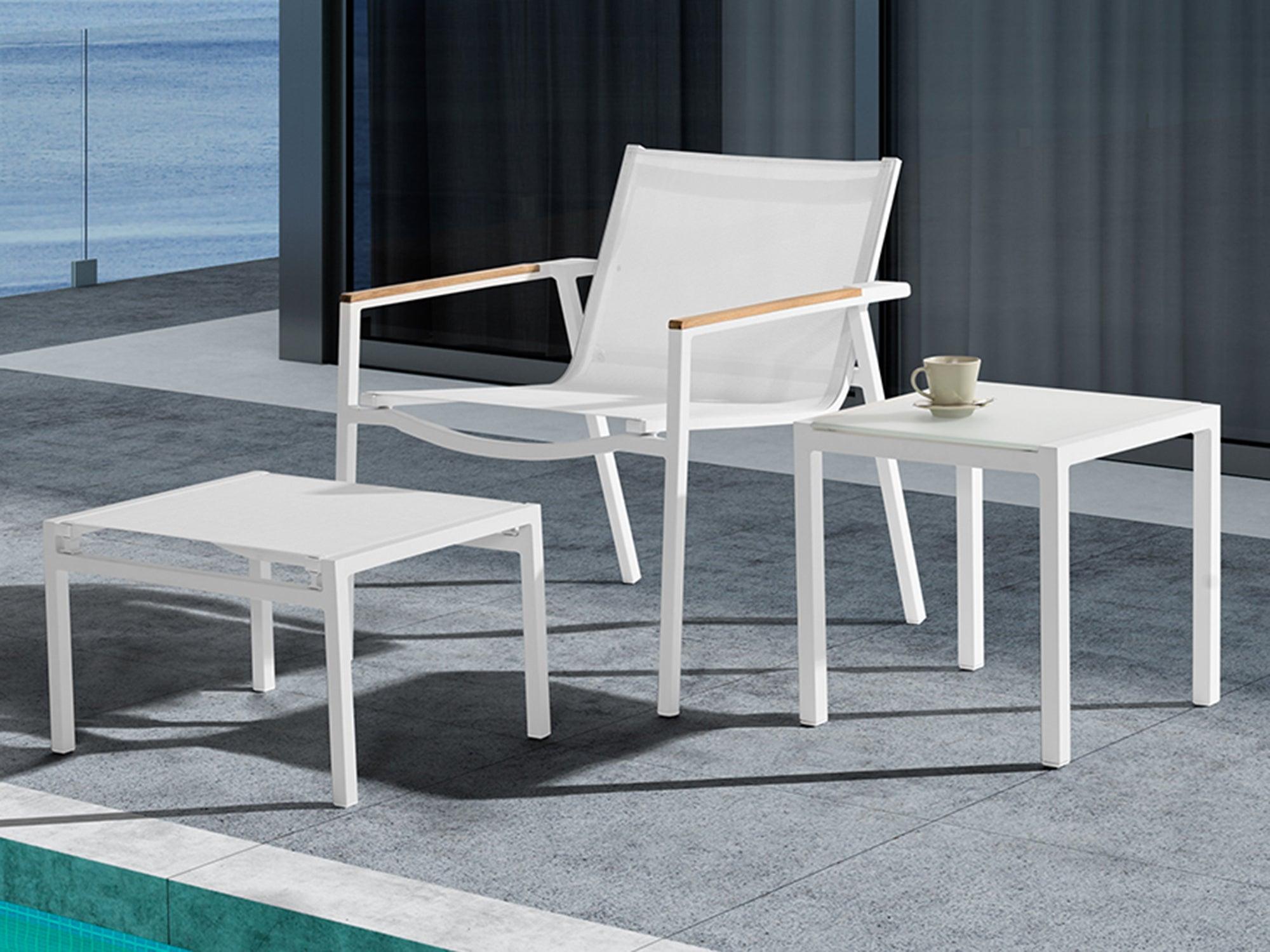 Bella Outdoor Ottoman - Euro Living Furniture