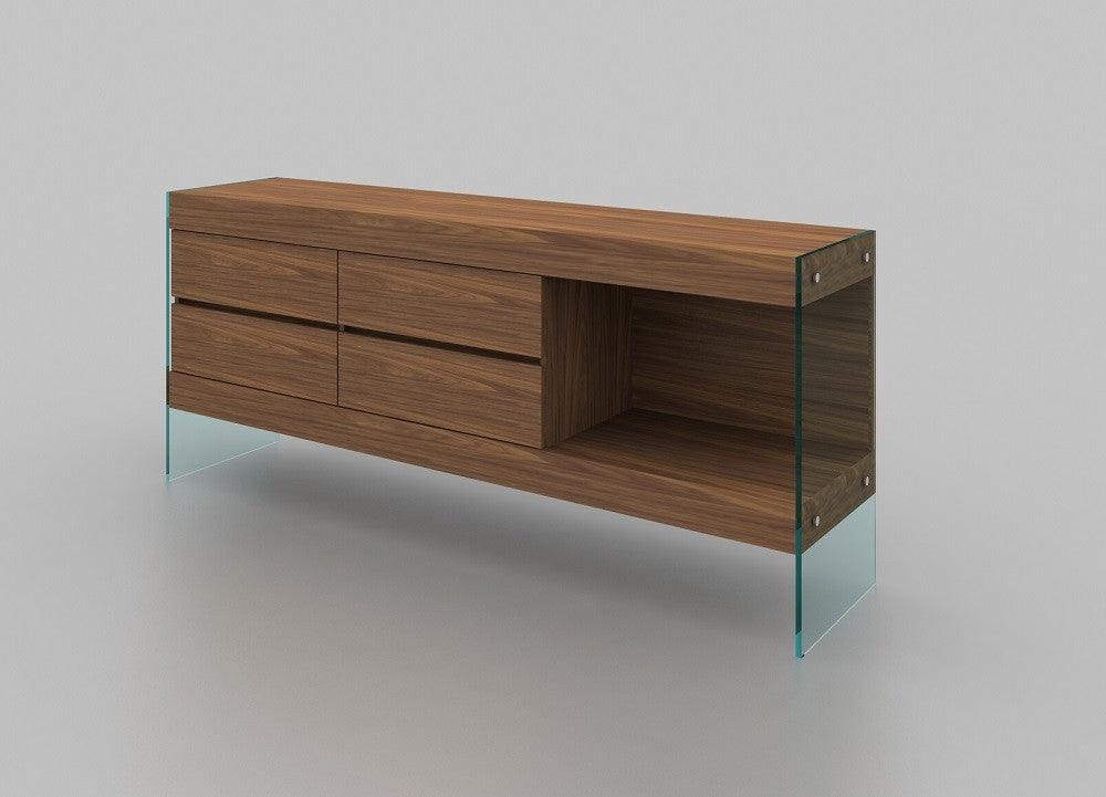 Float Buffet in Walnut - Euro Living Furniture