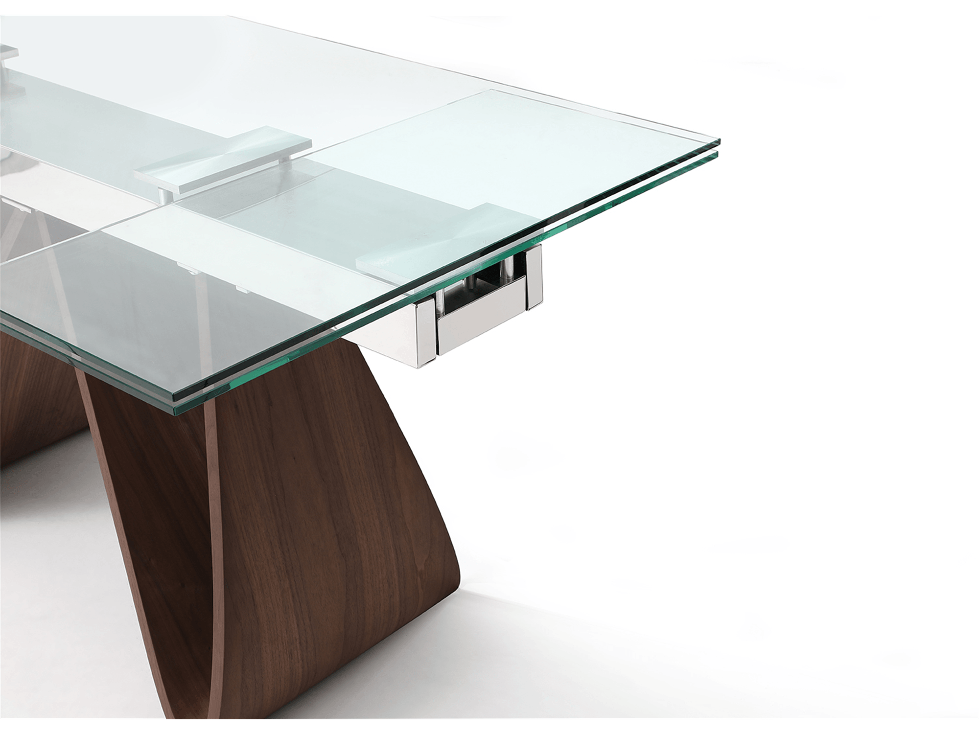 Felicity Extendable Dining Table Walnut - Euro Living Furniture