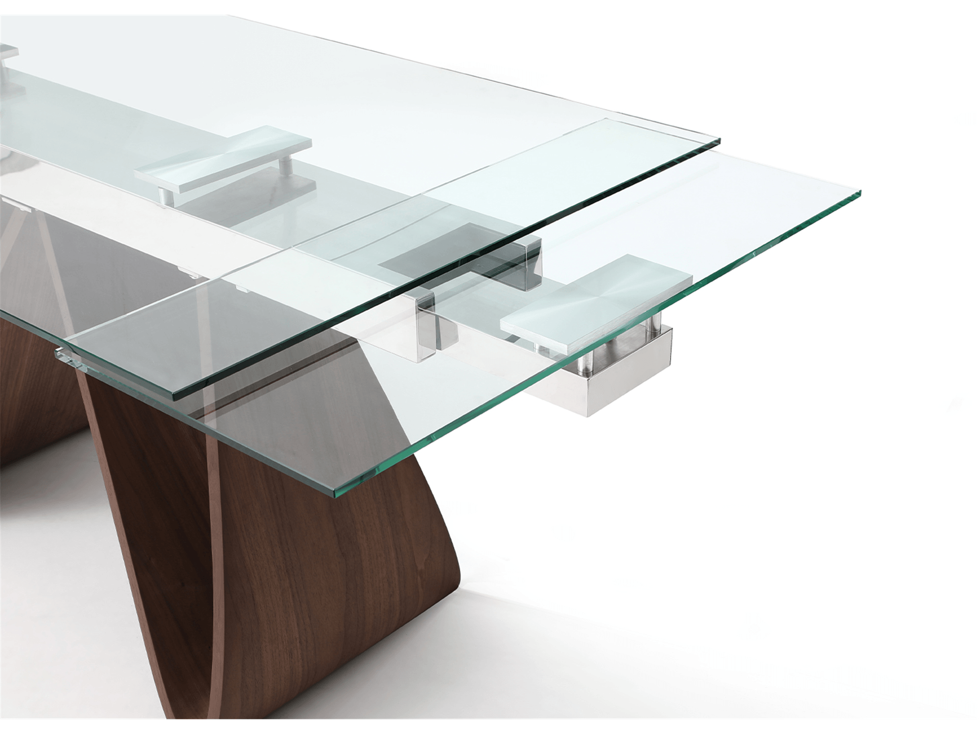 Felicity Extendable Dining Table Walnut - Euro Living Furniture