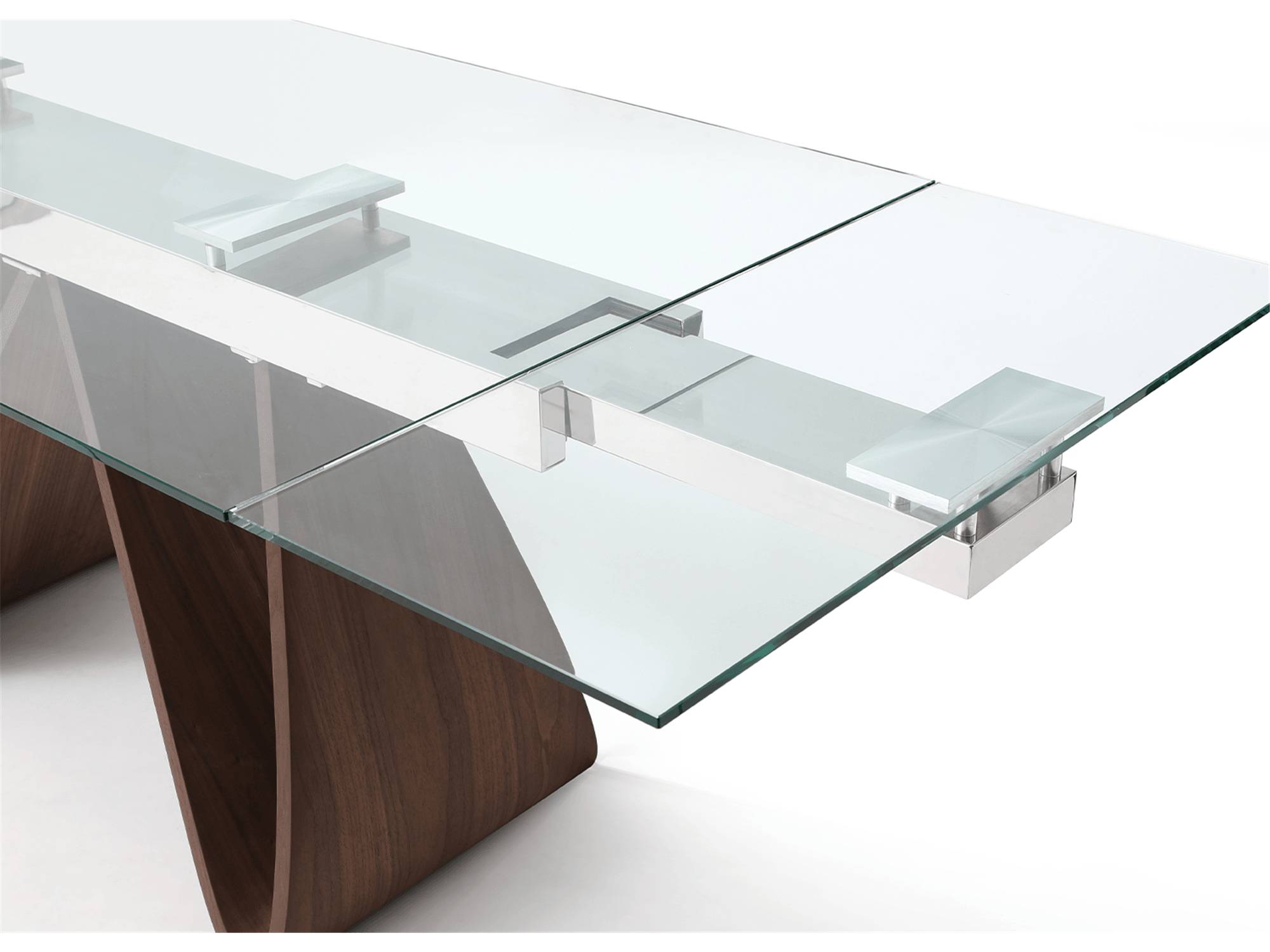 Felicity Extendable Dining Table Walnut - Euro Living Furniture
