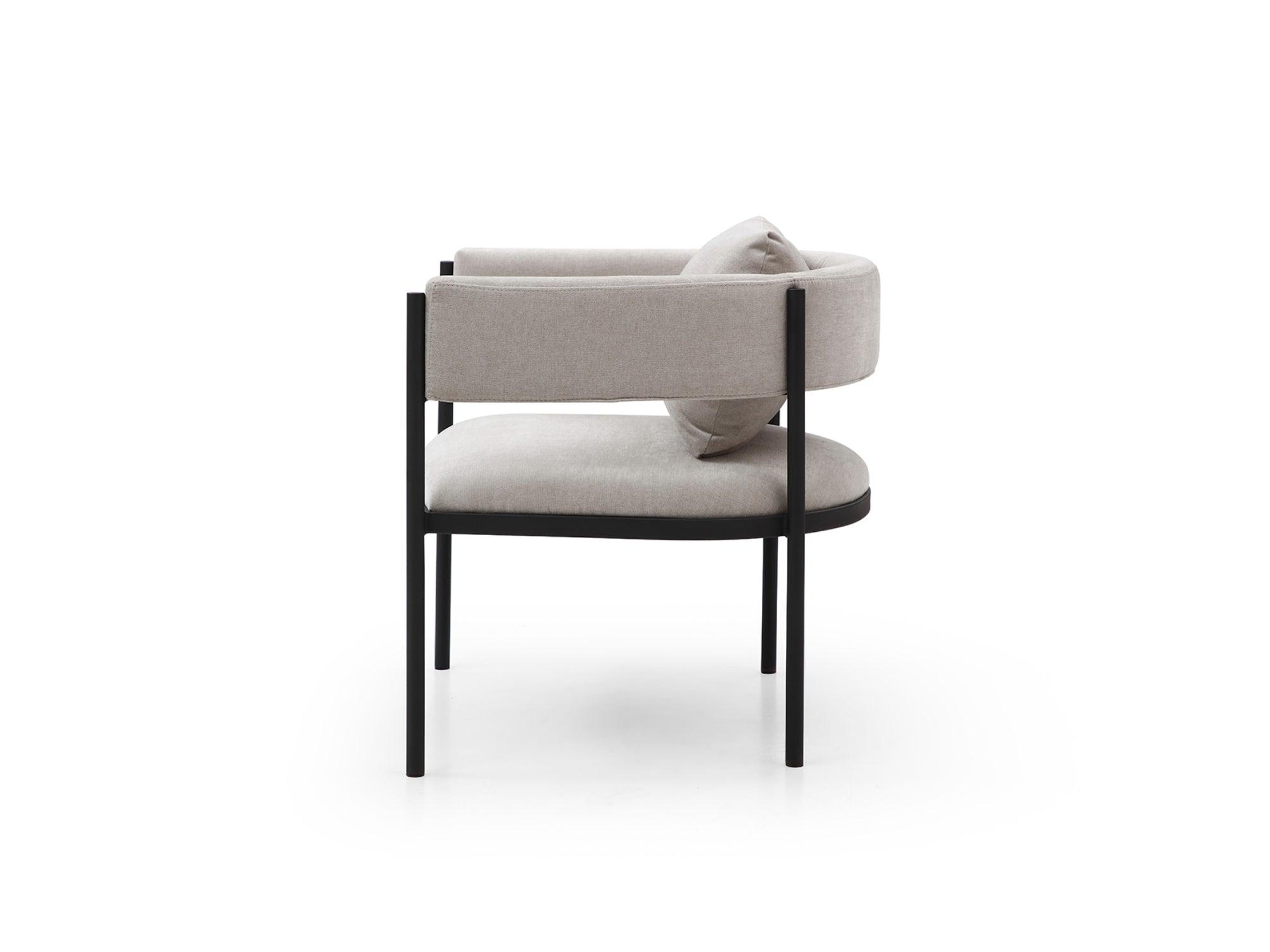 Sonnie Accent Chair Beige - Euro Living Furniture