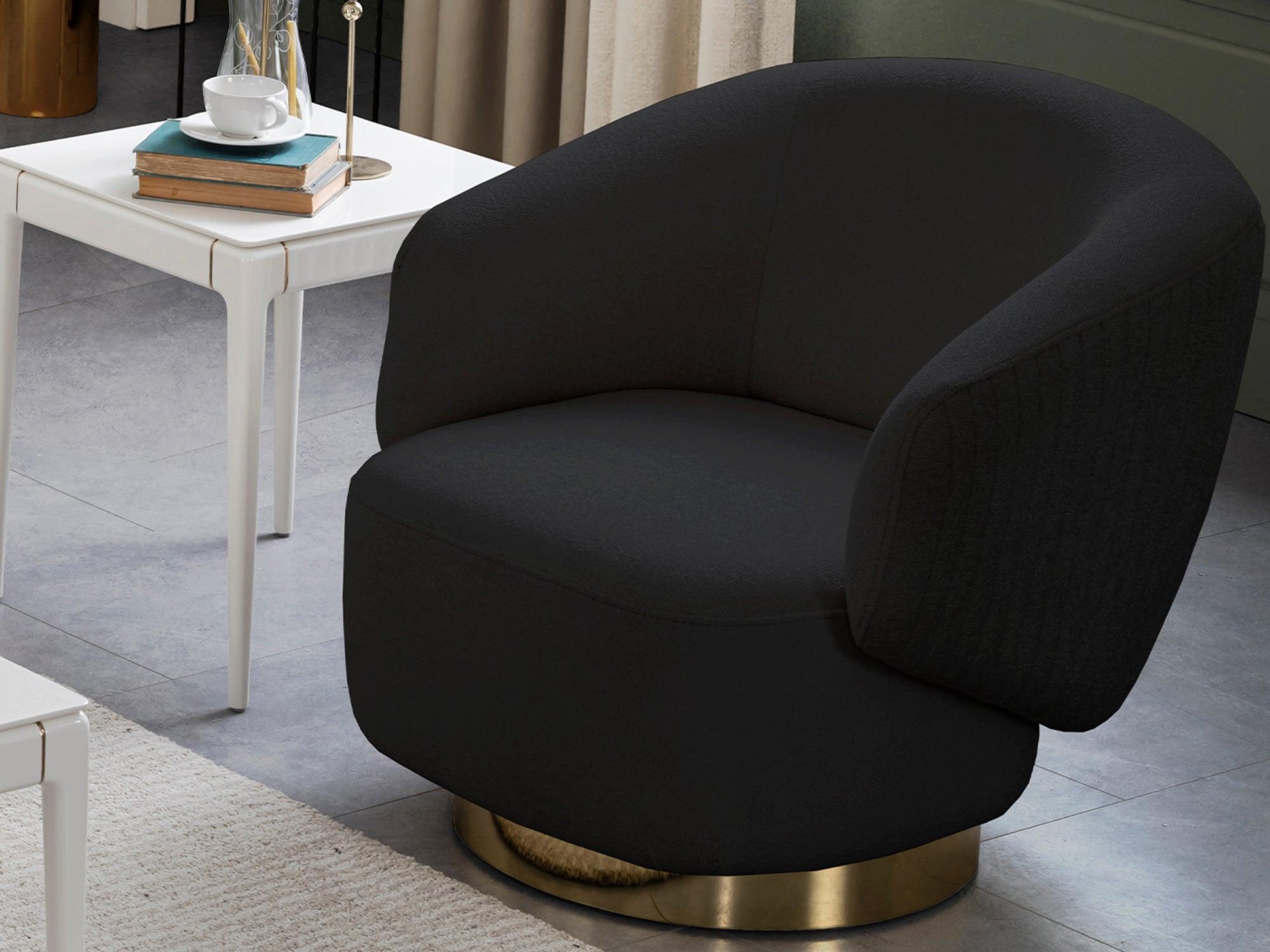 Erzin Swivel Accent Chair - Euro Living Furniture
