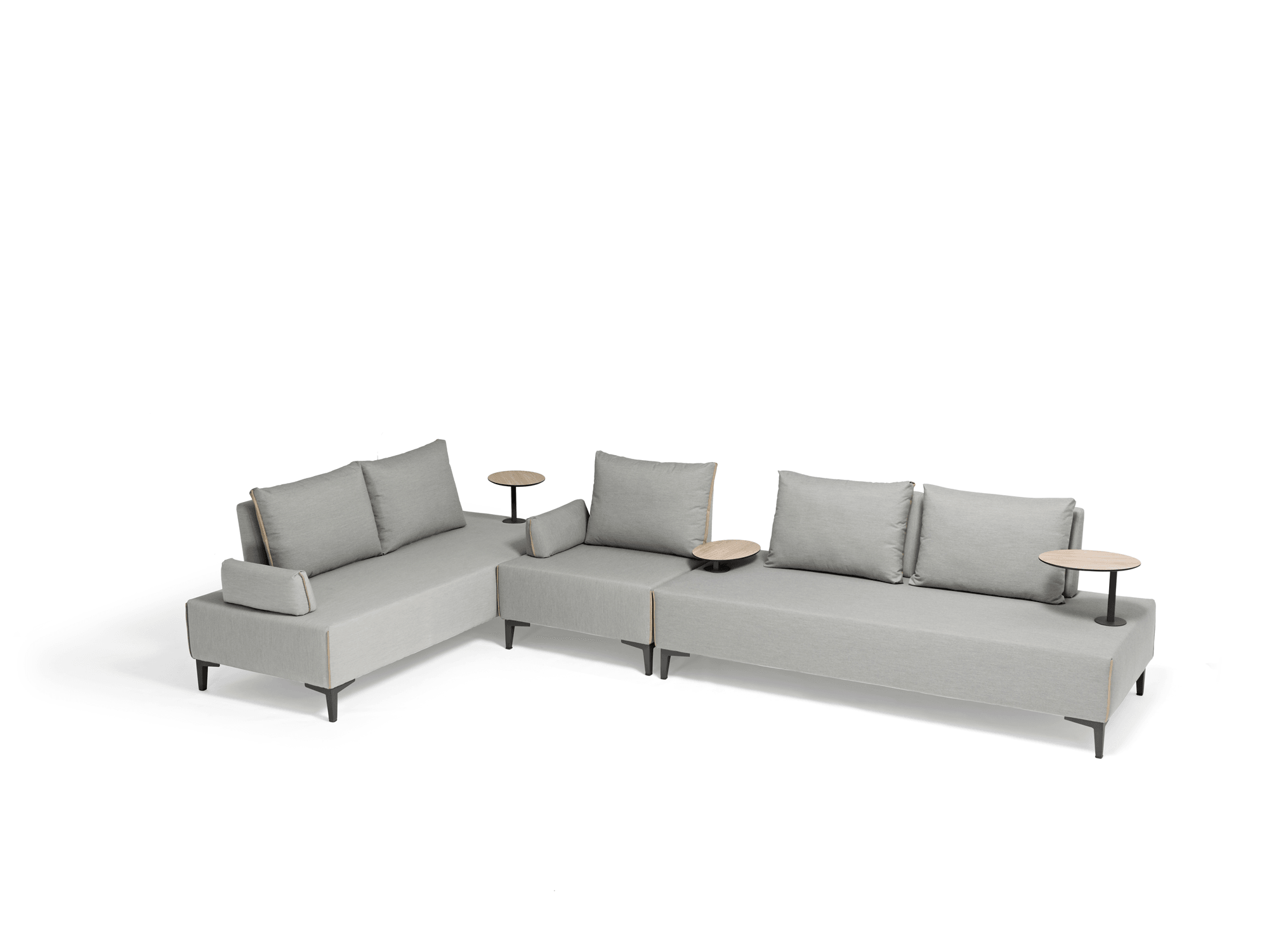 Helvius Low Chair with Table - Euro Living Furniture