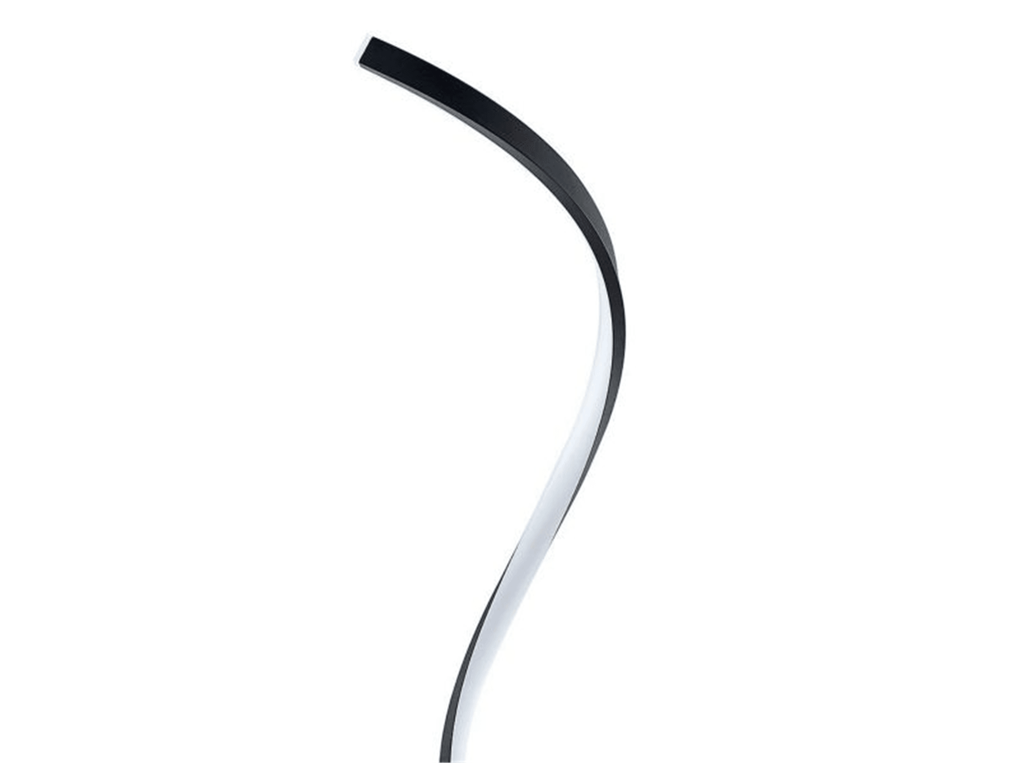 Spiral LED Modern Floor Lamp - Black - Euro Living Furniture