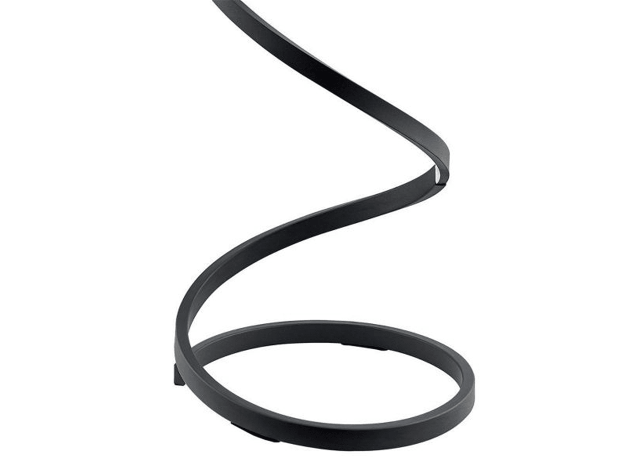 Spiral LED Modern Floor Lamp - Black - Euro Living Furniture