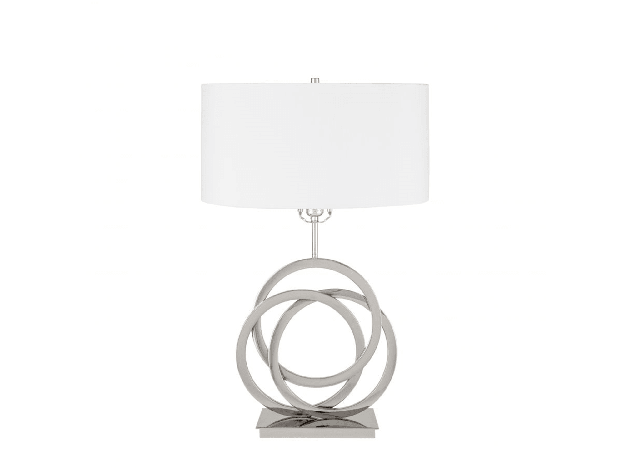 Chrome Lana Table Lamp // 1 Light // USB Charger - Euro Living Furniture