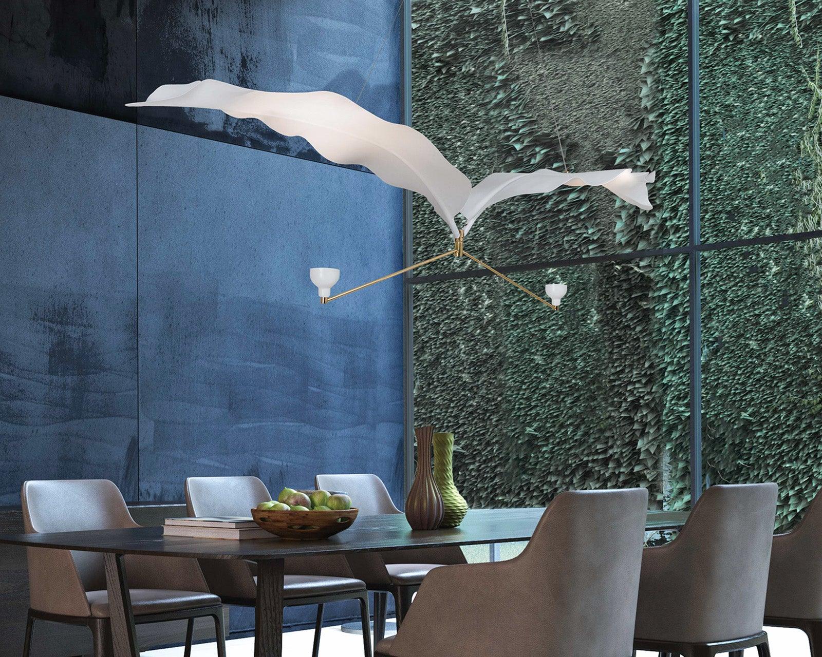 FOGLIA HANGING LAMP, PALMA - Euro Living Furniture