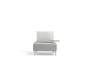 Helvius Low Chair with Table - Euro Living Furniture