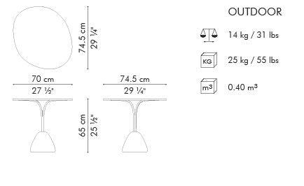 FORMA BISTRO TABLE - Euro Living Furniture