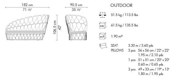 Forma  Daybed - Euro Living Furniture