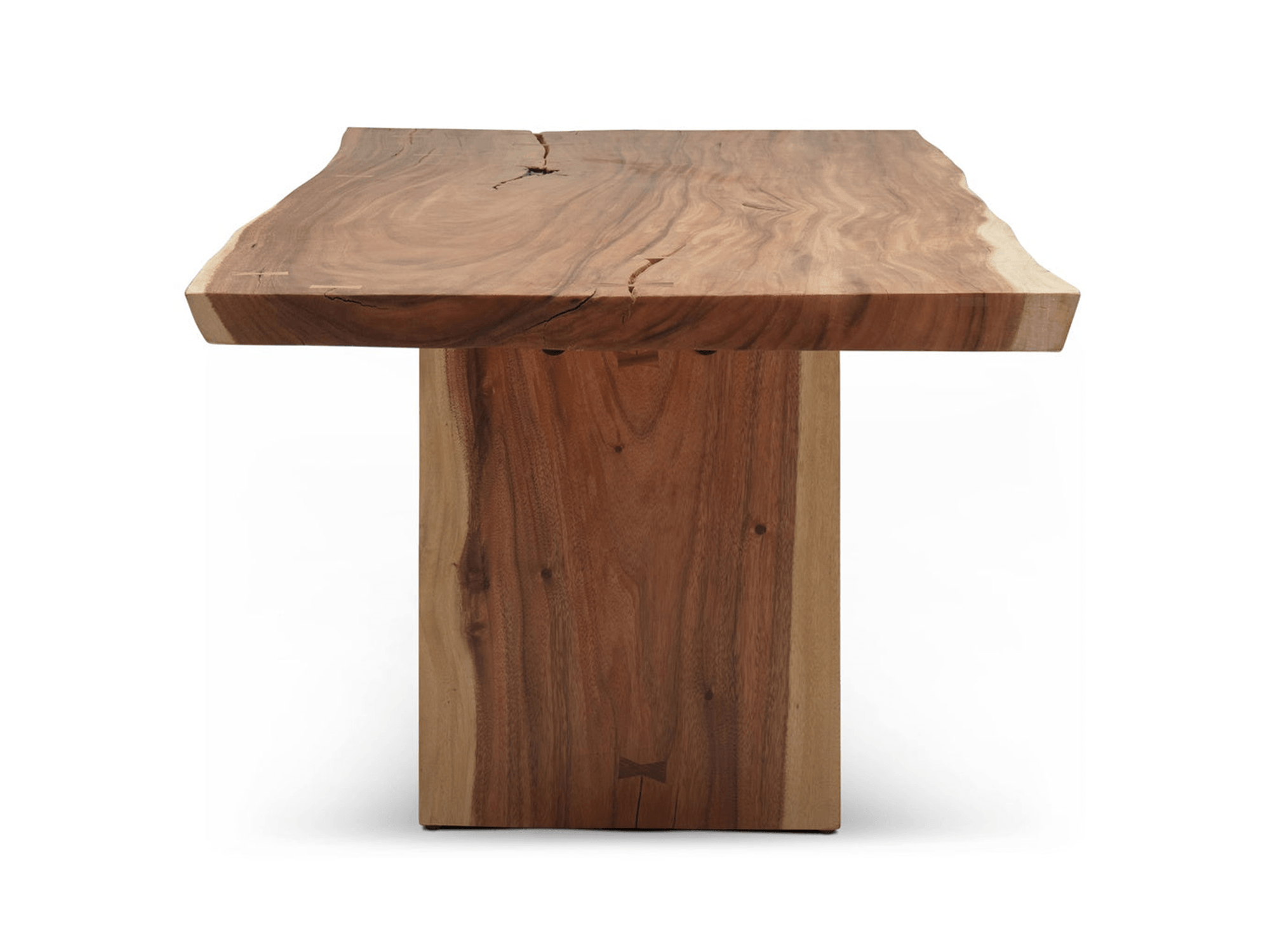 Mateo Freeform Dining Table with Wood Base - Euro Living Furniture