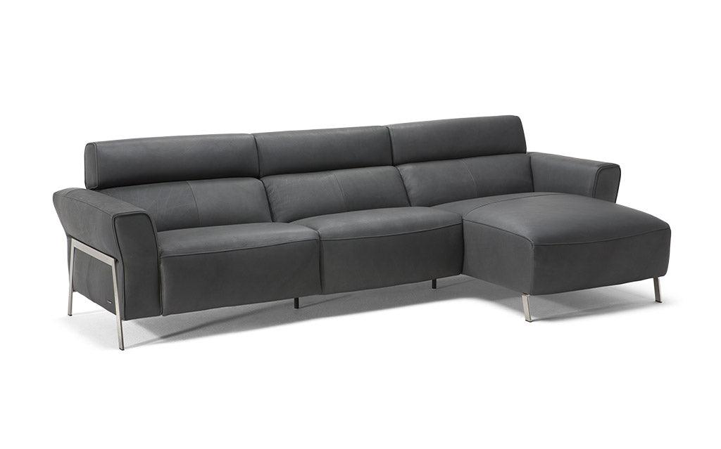 Elena Sectional in White - Euro Living Furniture