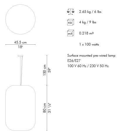 GEISHA LANTERN, LARGE - Euro Living Furniture