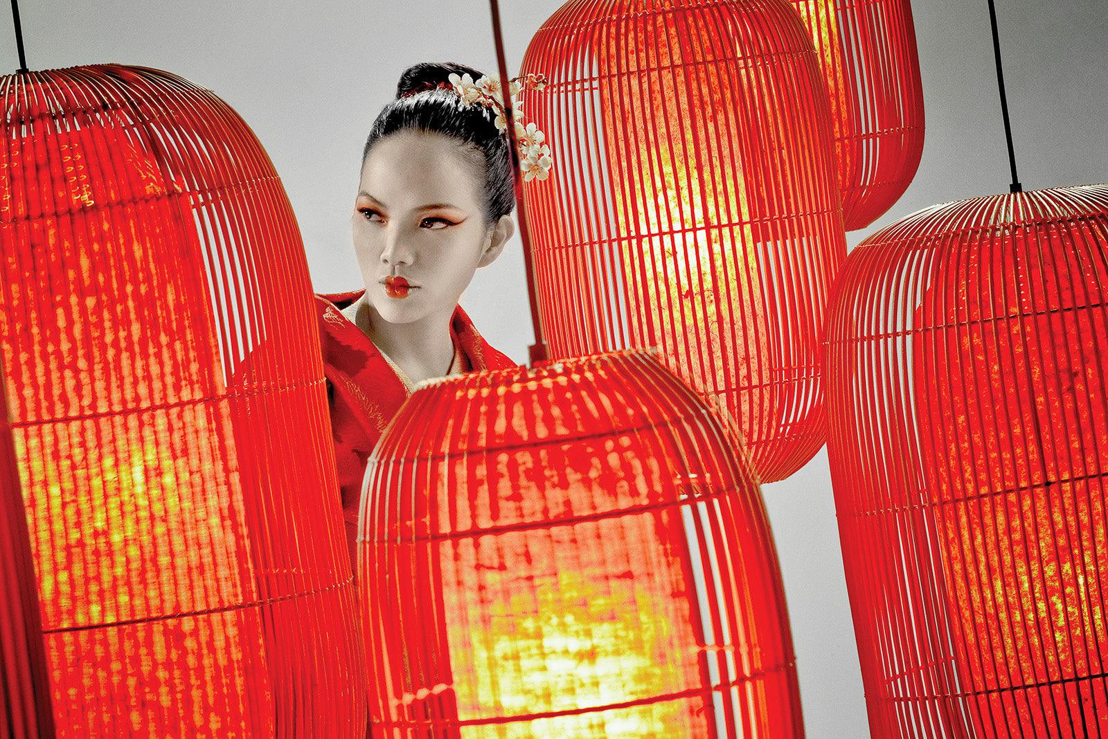 GEISHA FLOOR LAMP - Euro Living Furniture